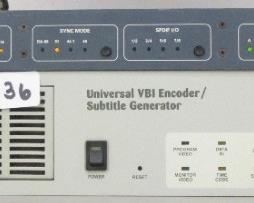 LOT OF 2 ELECTRONICS INCLUDING PRISM SOUND MR-X MR-2024T 24 BIT INTERFACE ADAPTOR, MIXED SIGNALS UNIVERSAL VBI ENCODER SUBTITLE GENERATOR