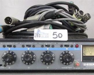 SHURE M267 MIC MIXER WITH MIC CORDS
