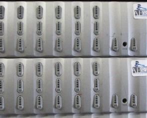 LOT OF 2 EUPHONIX INCLUDING DM-714 AES/EBU TO MADI, MD-704 MADI TO AES/EBU