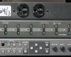 LOT OF 3 ELECTRONICS INCLUDING TRIPP LITE RACK MOUNT PDU, ULTRA PLUS MINI VIEW, SONY MEU-WX1 BUTTON MISSING