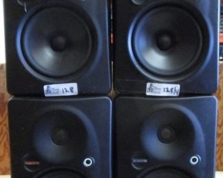 LOT OF 4 MACKIE HR624 MK2 HIGH RESOLUTION STUDIO MONITORS