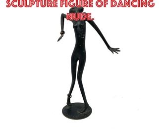 Lot 38 HAGENAUER Wein Bronze Sculpture figure of Dancing Nude.