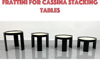 Lot 67 4pc set Gianfranco Frattini for CASSINA Stacking tables