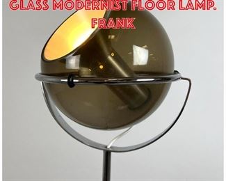 Lot 68 RAAK Eyeball Smoked Glass Modernist Floor Lamp. Frank