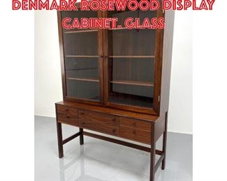 Lot 84 LOVIG for DANSK Denmark Rosewood Display Cabinet. Glass