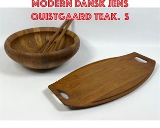 Lot 109 Collection Danish Modern DANSK Jens Quistgaard Teak. S