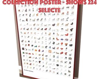 Lot 130 Vitra The Chair Collection Poster  shows 224 selecte