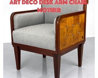 Lot 138 Louis Majorelle French Art Deco Desk Arm Chair. Mother 