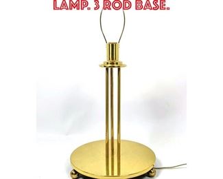 Lot 188 METALARTE Brass Table Lamp. 3 Rod base.