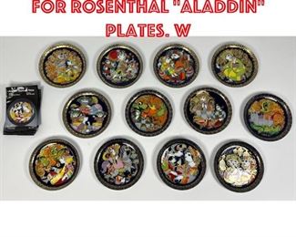 Lot 196 Set 12 BJORN WIINBLAD for ROSENTHAL Aladdin Plates. W