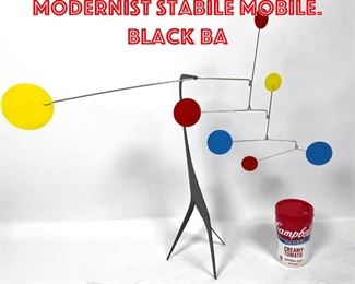 Lot 217 Primary Color Paddle Modernist Stabile Mobile. Black Ba