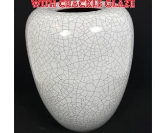 Lot 224 Karlsruhe pottery vase with crackle glaze