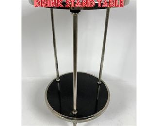 Lot 244 Chrome and Marble Drink Stand Table
