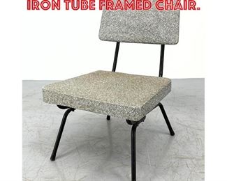 Lot 254 Mid Century Modern Iron Tube Framed Chair. 