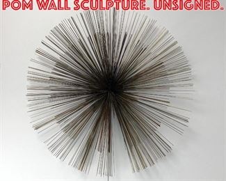 Lot 305 C. Jere Sunburst Pom Pom Wall Sculpture. Unsigned. 