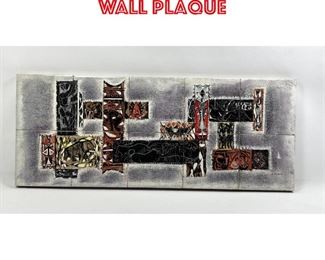 Lot 311 S. Kumar modernist tile wall plaque