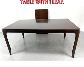 Lot 317 Large HENREDON Dining Table with 1 Leaf. 