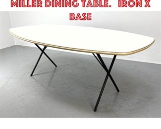 Lot 320 GEORGE NELSON Herman Miller Dining Table. Iron x Base
