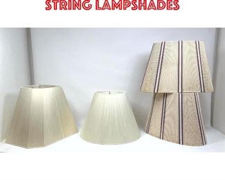 Lot 328 Lot of 4 String lampshades
