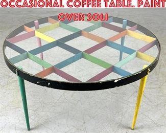 Lot 345 GIO PONTI Rare Occasional Coffee Table. Paint Over Soli