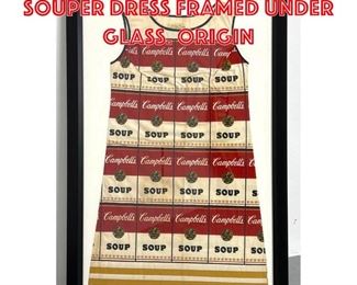 Lot 351 ANDY WARHOL The Souper Dress Framed Under Glass. Origin