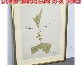 Lot 356 Jean Cocteau The Kiss signed lithograph 3035. Penci