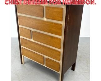 Lot 358 Gio Ponti Style tall Chest Dresser for Henredon. 