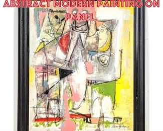 Lot 360 ADAM HENDERSON 2020 Abstract Modern Painting on Panel. 