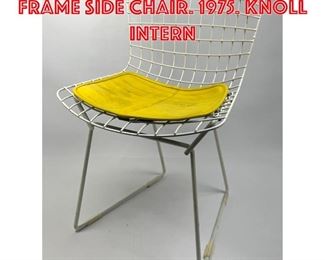 Lot 375 HARRY BERTOIA Grid Frame Side Chair. 1975. KNOLL INTERN