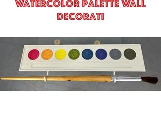 Lot 416 Large Artist brush and watercolor palette wall decorati