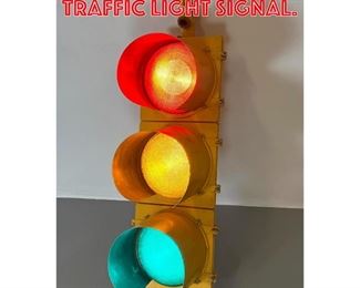 Lot 429 Industrial Light Up Traffic Light Signal. 