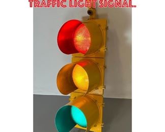 Lot 431 Industrial Light Up Traffic Light Signal. 