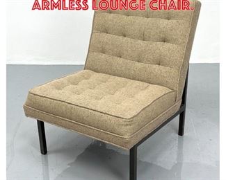 Lot 442 Florence Knoll style Armless lounge chair. 