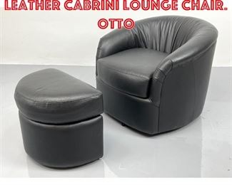 Lot 466 CHOICE SEATING Black Leather Cabrini Lounge Chair. Otto