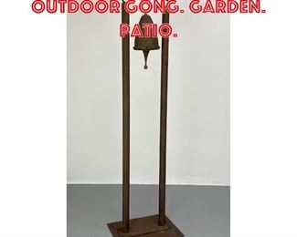Lot 474 Tom Torrens Iron Outdoor Gong. Garden. Patio.