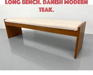 Lot 493 VAMDRUP STOLEFABRIK Long Bench. Danish Modern Teak.