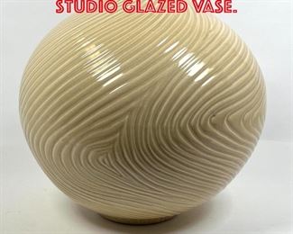 Lot 508 Large Art Pottery Studio Glazed Vase. 