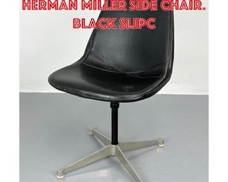Lot 522 CHARLES EAMES for HERMAN MILLER Side Chair. Black slipc