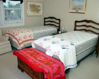 Twin Beds with Very Nice Pillow Top Mattresses