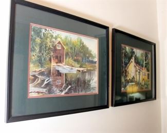 Watercolors Signed Roger (Roger Haas of Tipp City)