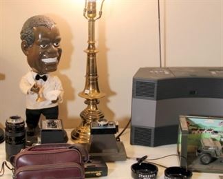 Louis Armstong and James Brown Battery Operated Plastic Toys