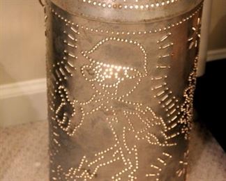 Pierced Candle Lamp, DP&L Reddy Kilowatt Design