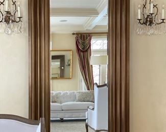 Restoration Hardware 19th Century Empire Leaner Mirror in Antiqued Brass finish. Measures 8’H x 4’ W. Photo 1 of 3.