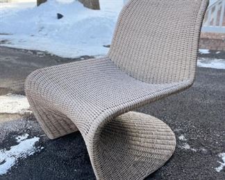 Brand New/Never Used Portia Outdoor All-Weather Wicker Occasional Chairs - 2 available. Each measures 28" W x 22" D. Photo 1 of 4.