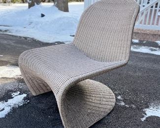Brand New/Never Used Portia Outdoor All-Weather Wicker Occasional Chairs - 2 available. Each measures 28" W x 22" D. Photo 2 of 4.