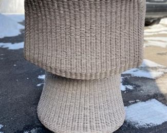 Brand New/Never Used Portia Outdoor All-Weather Wicker Occasional Chairs - 2 available. Each measures 28" W x 22" D. Photo 3 of 4.