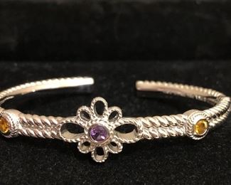 Judith Ripka Amethyst Citrine Sterling 