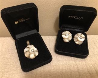 Judith Ripka Mother of Pearl Sterling 