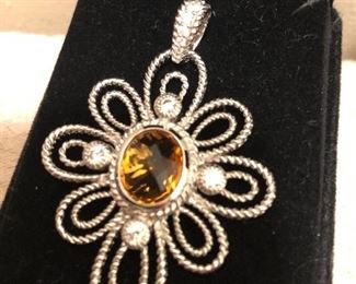 Judith Ripka Citrine Sterling 