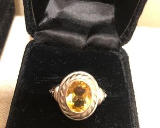 Judith Ripka Citrine Sterling 